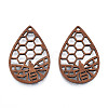 Natural Walnut Wood Pendants WOOD-N011-012-3