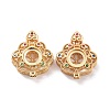 Brass Micro Pave Colorful Cubic Zirconia Locket Pendants KK-G390-29MG-2