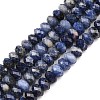 Natural Sodalite Beads Strands G-C259-A23-5x8mm-2
