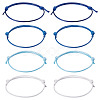 60Pcs 4 Colors Korean Waxed Polyester Cord Bracelet Making AJEW-CW0001-07-1