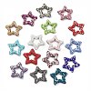 Star Shape Polymer Clay Rhinestone Beads CLAY-NH0001-06-1