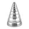 16Pcs 9 Styles Stainless Steel Semihemisphere Ball STAS-NB0002-75-1