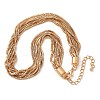 Iron Box Chain Necklaces NJEW-U046-03G-2