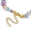 Natural Fluorite Chip Beaded Necklace NJEW-JN04616-11-5