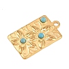 Synthetic Turquoise Pendants LS-STAS-H253-01B-G-2