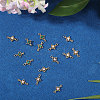 15Pcs 3 Colors Brass Pave Cubic Zirconia Connector Charms KK-CA0003-86-4