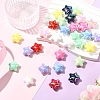 10Pcs UV Plating Plastic Beads SACR-YW0001-86A-4