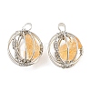 Natural Citrine Pendants G-H293-03P-01-1