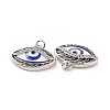 Brass Micro Pave Cubic Zirconia Pendants KK-A181-VB777-1-3