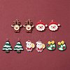 10Pcs 5 Styles Opaque Resin Pendants RESI-FS0001-29-2
