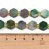 Dyed Natural Fuchsite Beads Strands G-F833-B04-01-4