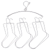 7Pcs 4 Styles Stainless Steel Sock Stretchers AJEW-UN0003-38B-1