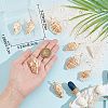 10Pcs Natural Conch Shell Big Pendants FIND-BBC0003-11-3