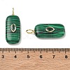 Synthetic Malachite Pendants KK-B157-43G-01-3