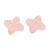 Frosted Transparent Acrylic Beads X1-OACR-P029-09B-02-3
