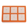 Resin Artificial Marble Finger Rings Display Tray AJEW-I048-01-1