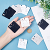 150 Pcs 3 Colors PVC Earring Card Holder for Earring Display CDIS-CA0001-07-3