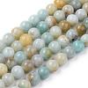 Natural Flower Amazonite Beads Strands G-L476-12-1