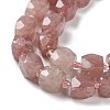 Synthetic Strawberry Quartz Beads Strands G-B065-A08-4