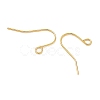 SHEGRACE Brass French Hooks with Loop XGR0002G-02G-2