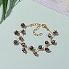 Handmade Evil Eye Lampwork  Beaded Bracelets BJEW-JB05855-02-4