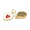 Brass Enamel Pendants X-KK-P204-17G-3