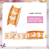 4 Rolls 4 Colors Printed Organza Ribbons SRIB-PH0001-30-2
