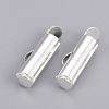 Brass Slide On End Clasp Tubes KK-Q747-11D-S-1