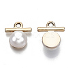 ABS Plastic Imitation Pearl Pendants OACR-N010-012-3