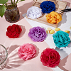 8Pcs 8 Colors Polyester Flower Ornament Accessories DIY-GF0010-64A-4