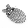 Vintage Alloy Brooch Cabochon Bezel Settings X-PALLOY-N0085-14AS-NF-3