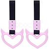 2Pcs ABS Plastic Devil Heart Rear Bumper Warning Handle Ring HJEW-SP0001-51A-1
