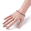 3mm Natural Garnet Beads Stretch Bracelet for Girl Women BJEW-JB07284-03-3