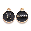 Alloy Enamel Pendants X-ENAM-S124-01A-08H-1