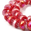 AB Color Plate Glass Beads Strands EGLA-P051-02A-B03-3