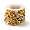 Handmade Millefiori Glass Lampwork Beaded Chains CHC-M024-16G-3