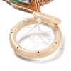 Chakra Natural Dyed Agate Piece Hanging Ornament HJEW-R126-01B-2