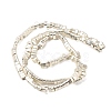 Electroplated Synthetic Non-magnetic Hematite 2-Hole Beads Strands G-E495-11A-03-5