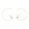 Rack Plating 925 Sterling Silver Dangle Earrings EJEW-Z024-01A-G-1