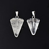 Cone/Spike/Pendulum Natural Quartz Crystal Pendants G-R278-84-1