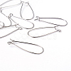 Brass Hoop Earring Wires Hook Earring Making Findings X-EC221-3
