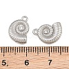 304 Stainless Steel with Crystal Rhinestone Charms RB-CBABFDA-11B-P-3