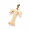 304 Stainless Steel Pendants and Stud Earrings Jewelry Sets SJEW-P099-20G-2
