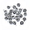 Handmade Evil Eye Lampwork Charms KK-F764-13P-01-2