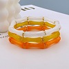 Acrylic Bamboo Joint Beaded Bracelets for Women FS-WG26A21-12-1