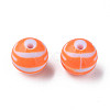Opaque Striped Acrylic Beads MACR-S373-27B-04-2