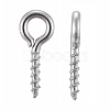 Tarnish Resistant 304 Stainless Steel Screw Eye Pin Peg Bails STAS-K171-52P-10x4mm-1