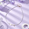 Brass Micro Pave Grade AAA Cubic Zirconia Letter Pendant Necklaces NJEW-JN04771-20-2