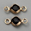 Brass Rhinestone Connector Charms LS-RB-WH0001-08D-1