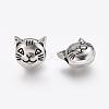 Tibetan Style Alloy Beads TIBEP-GC178-AS-RS-2